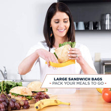 Load image into Gallery viewer, 10-Pack: 32 oz Keeper Reusable Ziplock Bags