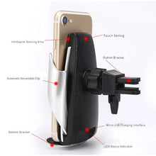 Load image into Gallery viewer, 10W Fast Smart Sensor Car Wireless Charger Stands