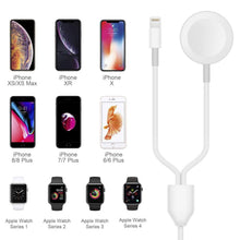 Load image into Gallery viewer, 2 in 1 iPhone and Apple Watch Charger