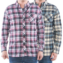 Load image into Gallery viewer, 2-Pack: Men's Flannel 2-Pocket Button Down Shirts - Assorted Sizes