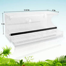 Load image into Gallery viewer, See-Through Acrylic Window Bird Feeder