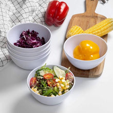 Load image into Gallery viewer, 6-Piece Set: White Melamine Cereal Bowls 20oz