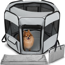 Load image into Gallery viewer, Paws & Pals Portable Pet Playpen with Blanket