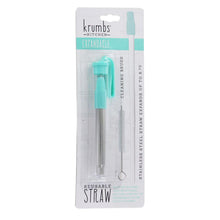 Load image into Gallery viewer, 3-Pack: Expandable Steel Straw