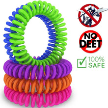 Load image into Gallery viewer, 12-Pack: Deet-Free Mosquito & Insect Repellent Bracelets