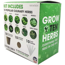 Load image into Gallery viewer, Easily Grow 10 Culinary Herb Garden Kit