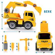 Load image into Gallery viewer, Fun Educational Take Apart Construction Truck Engineering Toy Playset