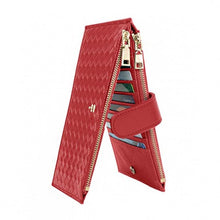 Load image into Gallery viewer, Multi-Functional Woven Leather RFID Wallet