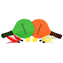 Load image into Gallery viewer, Paddle Ball Game Bundle With 2 Wooden Racket Paddles