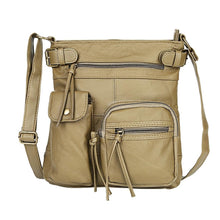 Load image into Gallery viewer, Super Soft Genuine Leather Top Belt Accent Crossbody Bag