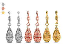 Load image into Gallery viewer, 18K Gold Laser Cut Filigree Drop Earrings - Assorted Colors
