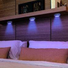 Load image into Gallery viewer, 3-Pack: Bright Basics Color Changing Wireless LED Puck Lights w/ Remote Control

