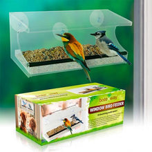 Load image into Gallery viewer, See-Through Acrylic Window Bird Feeder
