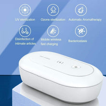 Load image into Gallery viewer, Portable Multi-Function Cell Phone Cleaning Box with Aroma Diffuser and Wireless Charger, Cleaning Box - OJD-L03

