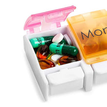 Load image into Gallery viewer, 7-Day Weekly Travel Pill Organizer

