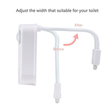 Load image into Gallery viewer, 8-Color LED Sensor Motion-Activated Bathroom Toilet Light
