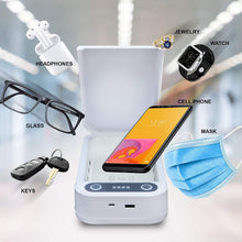 Load image into Gallery viewer, Phone Sanitizer Uv Portable Smart Phone Sterilizer UV-C
