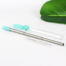 Load image into Gallery viewer, 3-Pack: Expandable Steel Straw
