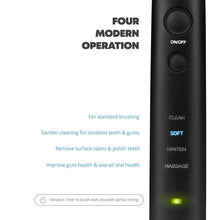 Load image into Gallery viewer, AquaSonic Black Series Pro Ultra Whitening 40,000 VPM Rechargeable Electric Toothbrush
