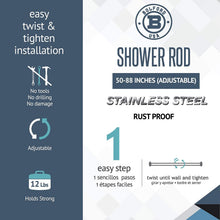 Load image into Gallery viewer, Bolford Shower Curtain &amp; Rod Set
