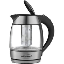 Load image into Gallery viewer, Brentwood Stainless Steel Cordless Electric Kettle
