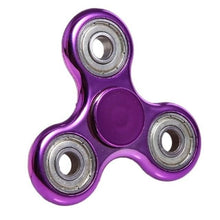 Load image into Gallery viewer, Chrome Tri Fidget Spinner - Assorted Colors
