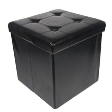 Load image into Gallery viewer, Collapsible Storage Ottoman &amp; Foot Rest
