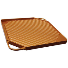 Load image into Gallery viewer, Dual-Sided Copper Griddle and Grill Pan
