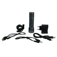 Load image into Gallery viewer, Magic Music Torch Bicycle LED Flashlight With Alarm
