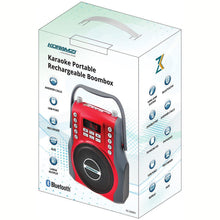 Load image into Gallery viewer, Koramzi Karaoke Portable Boombox with Bluetooth and Rechargeable Battery
