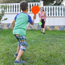Load image into Gallery viewer, Paddle Ball Game Bundle With 2 Wooden Racket Paddles
