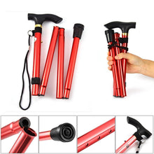 Load image into Gallery viewer, Portable Aluminum Folding Walking Travel Stick Cane
