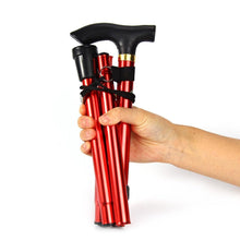 Load image into Gallery viewer, Portable Aluminum Folding Walking Travel Stick Cane
