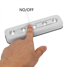 Load image into Gallery viewer, 3-Pack: 5-LED One Touch Stick-on Anywhere Touch Tap Night Light
